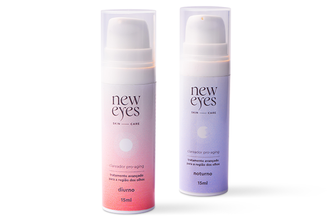 New Eyes® Diurno e Noturno — tratamento para olheiras, bolsas e inchaço
